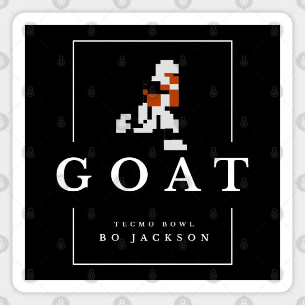 GOAT - Tecmo Bowl Bo Jackson Magnet by BodinStreet